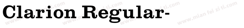 Clarion Regular字体转换